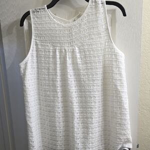 Shannon Ford New York White Textured Women's Tank Top Size XL